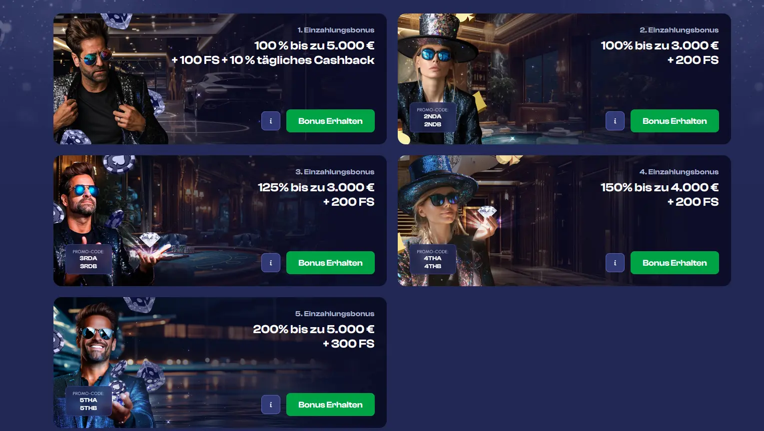 Winmaker Casino Bonus mit Promo Code WIN100 für Neukunden