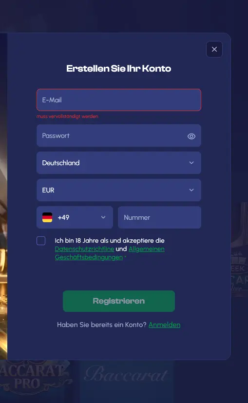 Winmaker Casino Registrierung – schnell und einfach Konto erstellen